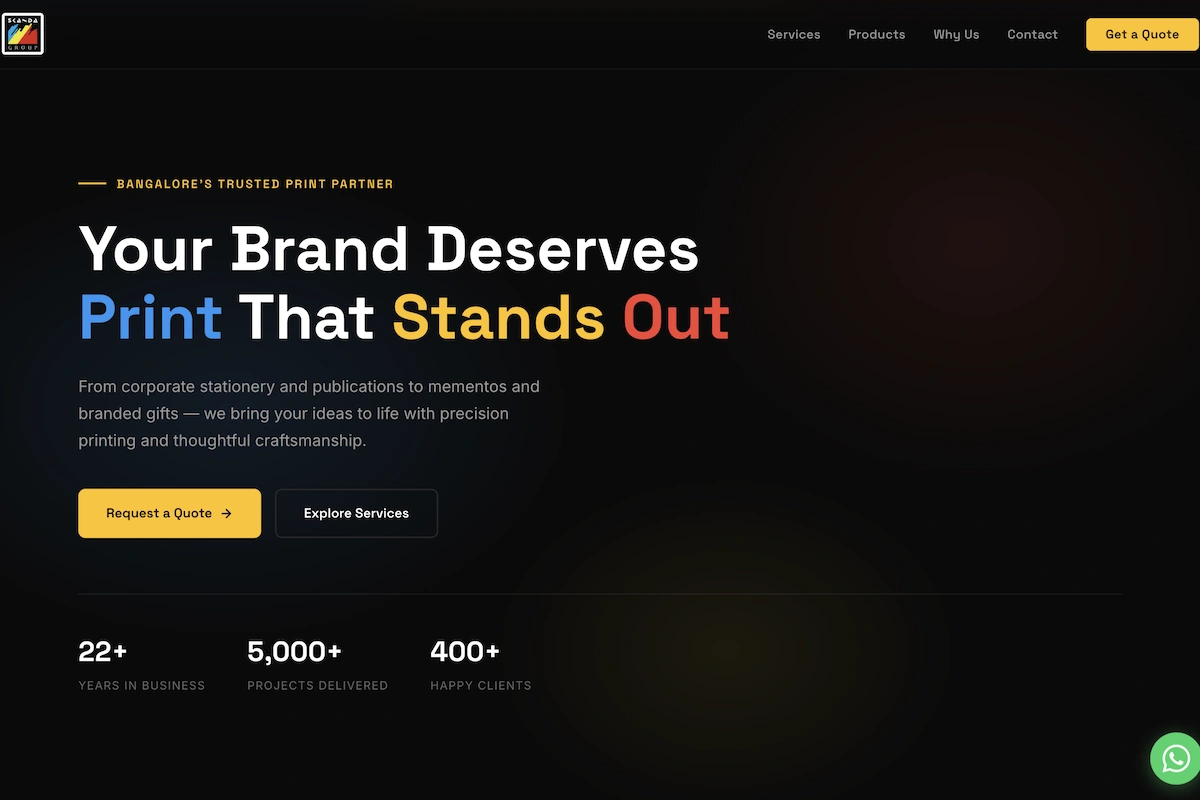 Small business website in Bangalore — VirtualMind starter website service